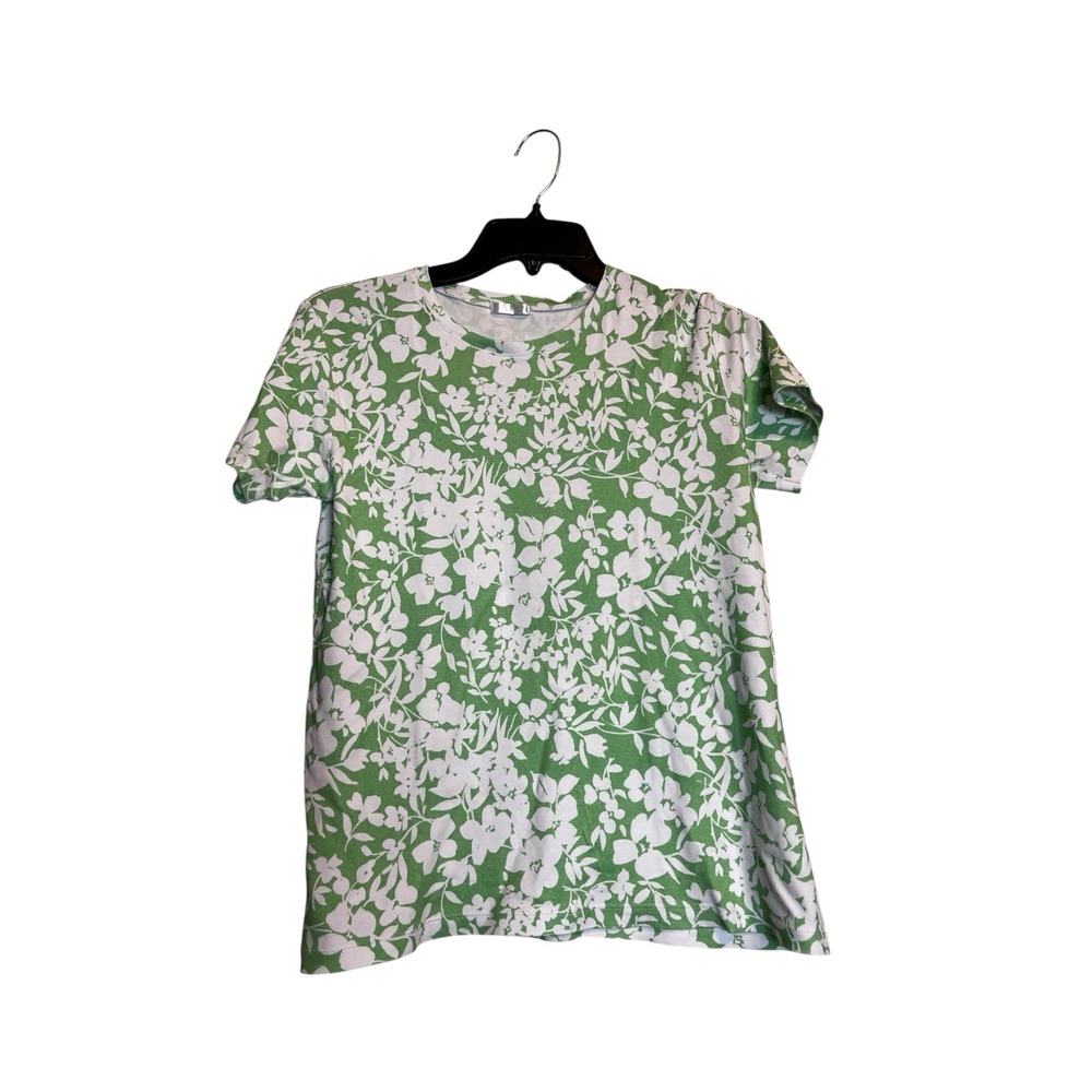 Lake Pimano Short Set Pajama S Green Floral Print - Picture 2 of 8